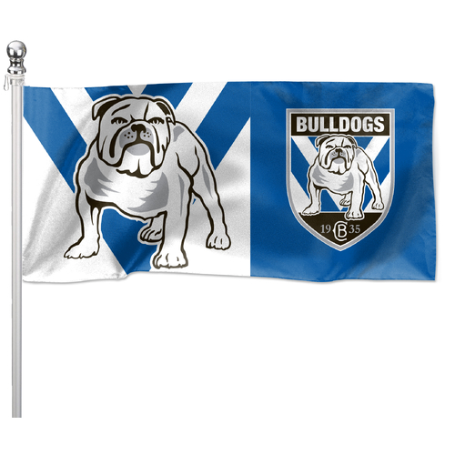 Canterbury Bankstown Bulldogs NRL Flag Pole Flag 90 cm by 180cm!  