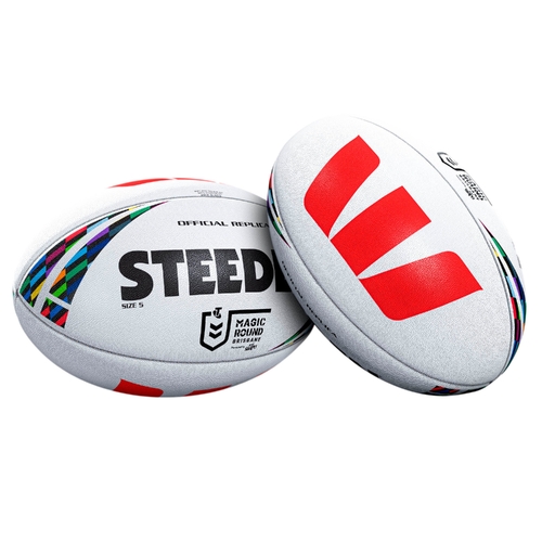 2026 NRL Official Magic Round Replica Steeden Game Ball Rugby League Size 5!