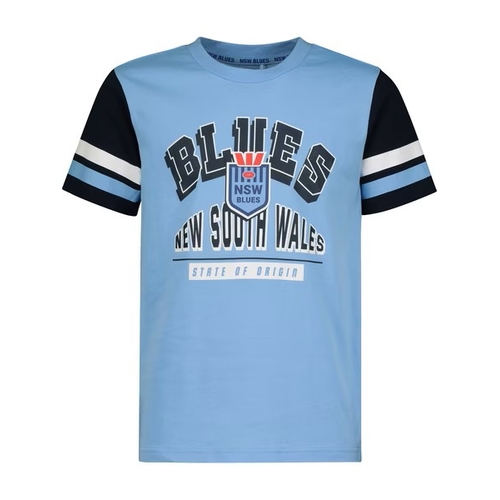 NSW Blues State Of Origin Youth Kids T Shirt Sizes 8-14! B&L