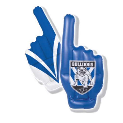 Canterbury Bulldogs NRL Inflatable Hand Finger Sign 