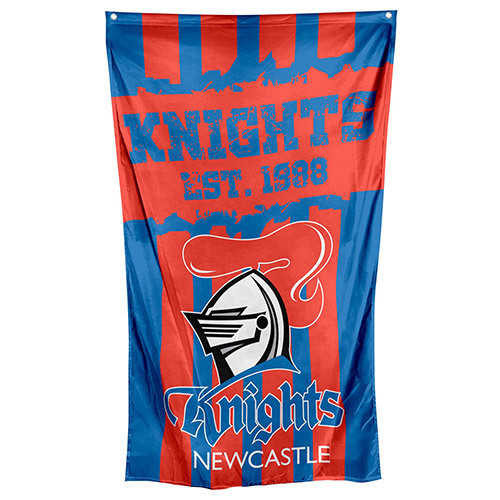 Newcastle Knights NRL Cape Wall Flag 90 by 150cm (NO STICK/POLE)