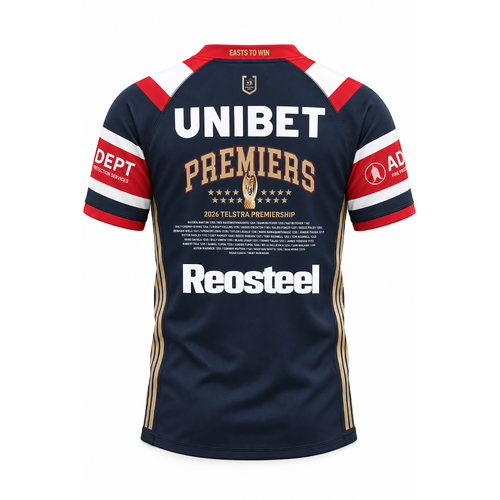 Sydney Roosters NRL 2026 Adidas Premiers Home Jersey Sizes XS-5XL! PRE SALE