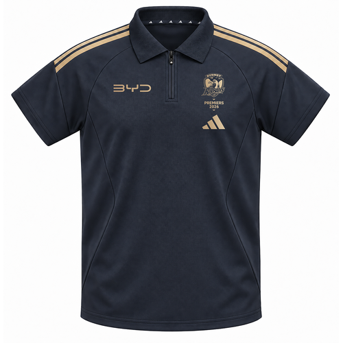 Sydney Roosters NRL 2026 Adidas Premiers Polo Sizes S-3XL! Pre Sale