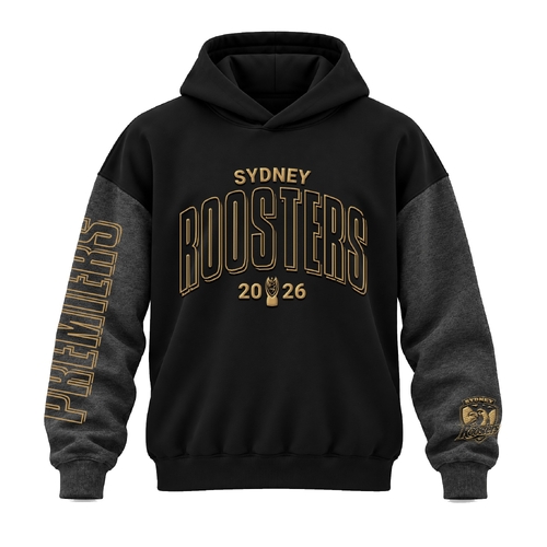 Sydney Roosters NRL 2026 Premiers Gold Hoodie Sizes S-5XL!