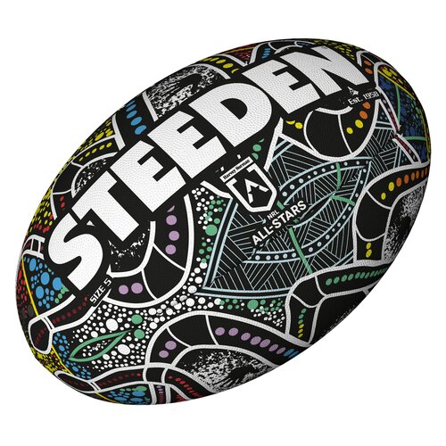 2021 Indigenous All Stars NRL Steeden Rugby League Football Size 11 Inch!