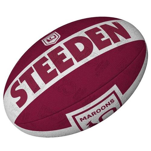 Queensland Maroons 2021 State Of Origin NRL Steeden Rugby League Football Size 5!