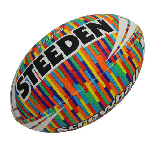 2021 NRL Steeden Rugby League Ball Retro Screwball Size 5!
