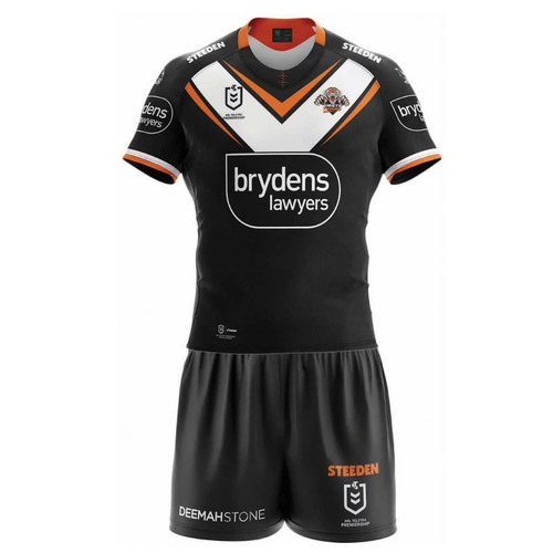 Wests Tigers NRL 2021 Steeden Home Jersey Toddlers Set Sizes 0-3!