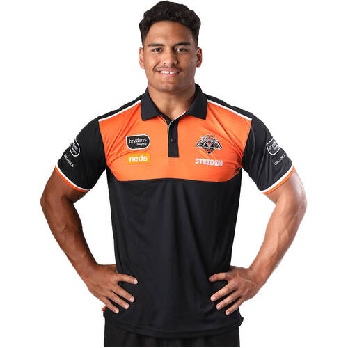 Wests Tigers NRL 2021 Steeden Media Polo Shirt Sizes S-5XL!