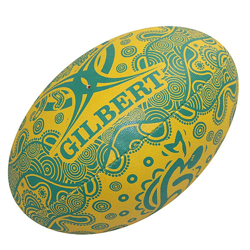 Australian Wallabies Replica Gilbert Rugby Union First Nations Indigenous Ball Size 5!
