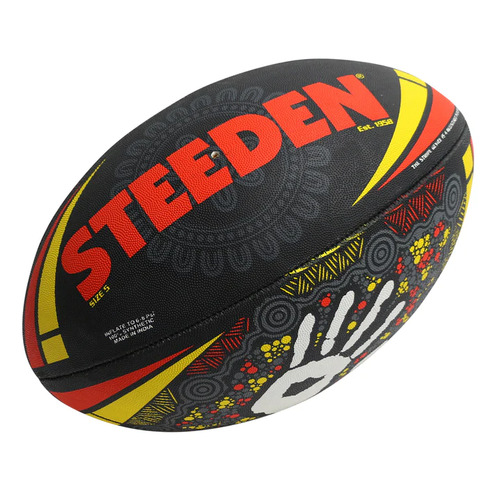NRL Indigenous First Nations NRL Steeden Rugby League Football Size 5!