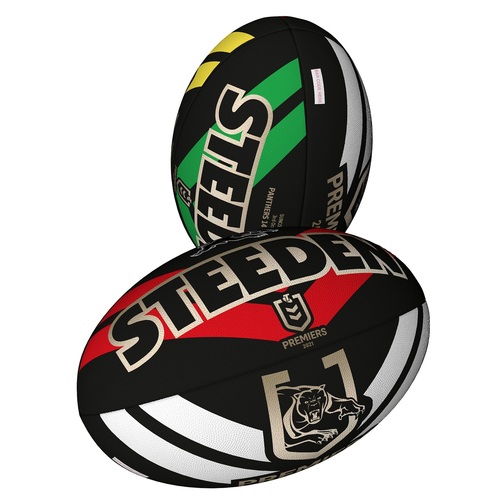 Penrith Panthers NRL 2021 Steeden Premiers Ball Football Size 5! *In Stock*