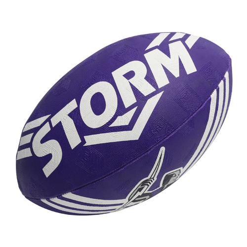 Melbourne Storm NRL Steeden Rugby League Football Size 5!