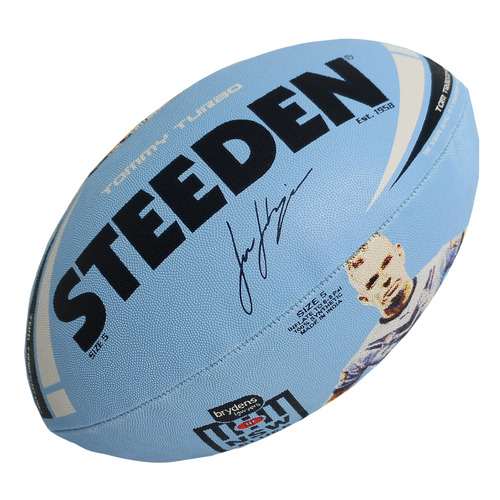 NSW Blues Origin Tom Turbo Trbojevic Steeden Rugby League Football Size 5