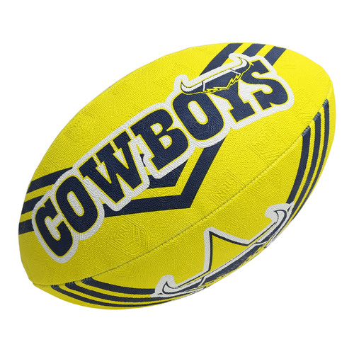 North Queensland Cowboys NRL Steeden Rugby League Football Size 5!