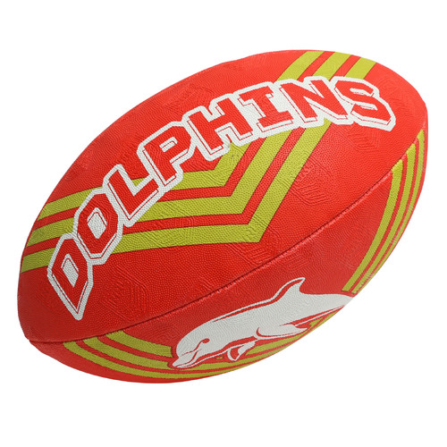 The Dolphins NRL Steeden Rugby League Football Size 5!