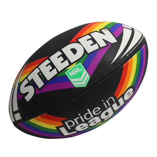 NRL Steeden Rugby League  Pride in League Ball Size 5!