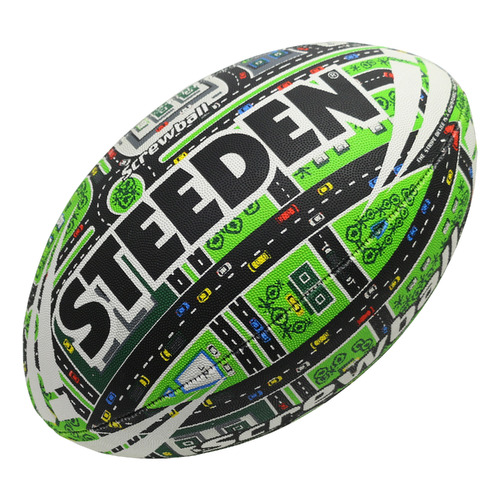 NRL Steeden Screwball Car City Rugby League Football Size 5!