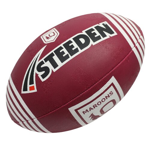 Queensland Maroons 2024 State Of Origin NRL Steeden Rugby League Football Size 5!