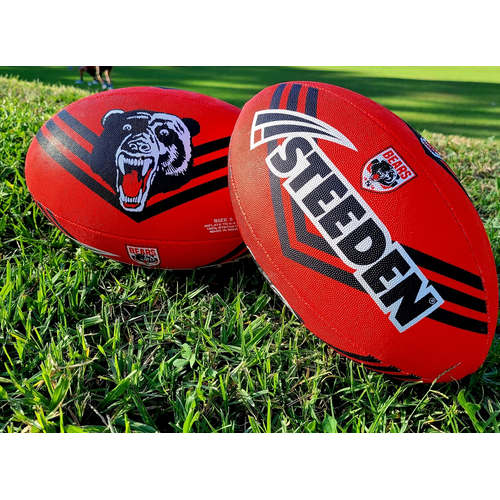 North Sydney Bears NRL Steeden Rugby League Football Size 5!