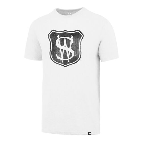 Western Suburbs Magpies NRL Brand 47 Vintage Scrum Tee T Shirt Adult Sizes S-3XL