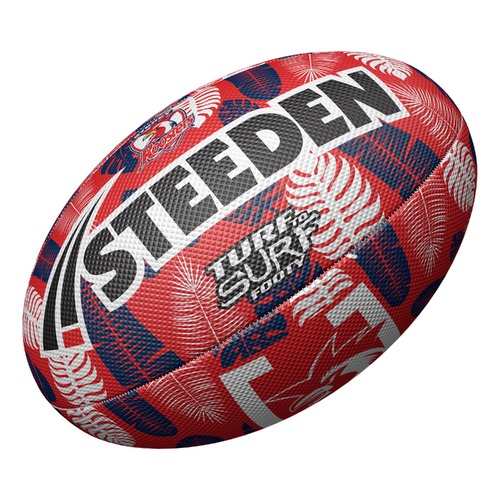 Sydney Roosters 2024 NRL Steeden Surf and Turf Rugby League Football Size 3!
