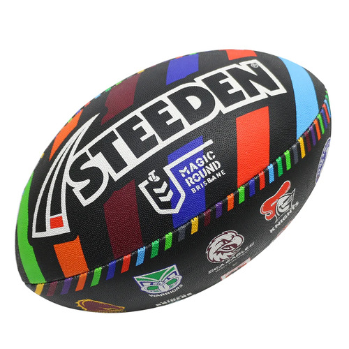 2024 Official Magic Round Replica NRL Steeden Rugby League Football Size 5!