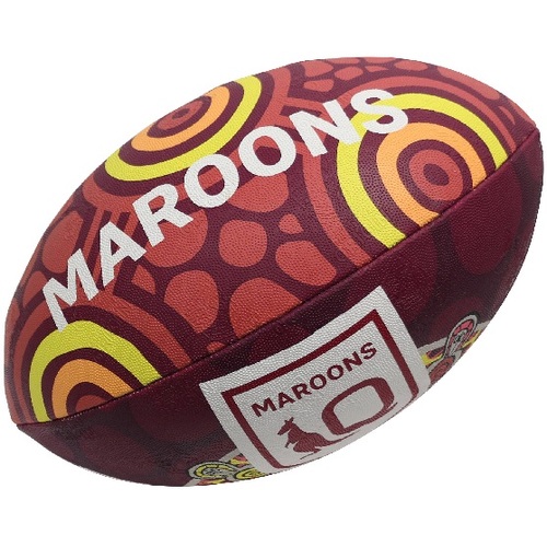 First Nations Queensland Maroons QLD State Of Origin Steeden Football Size 5!