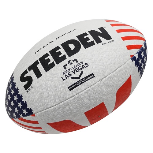 2024 Official Las Vegas Replica Ball NRL Steeden Rugby League Football Size 5!