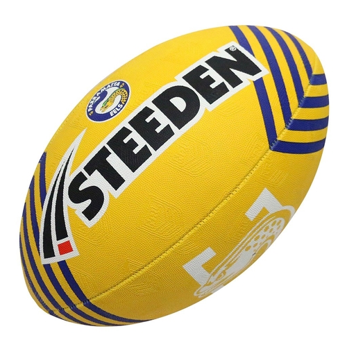 Parramatta Eels NRL Steeden Rugby League Football Size 11 Inch! T5