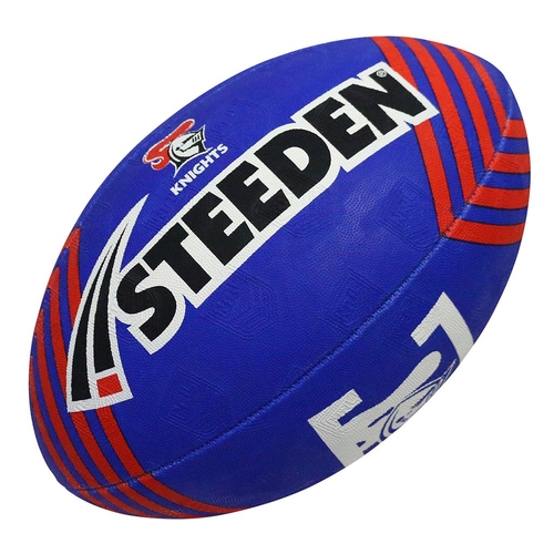Newcastle Knights NRL Steeden Rugby League Football Size 11 Inches! T5