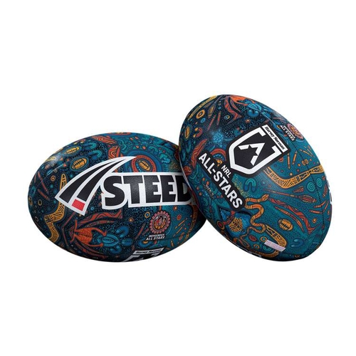 Indigenous All Stars NRL Steeden Rugby League Football Size 11 Inch! T5