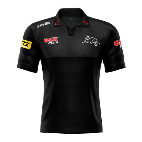 Penrith Panthers NRL 2021 O'Neills Media Polo Black T Shirt Sizes S-5XL!