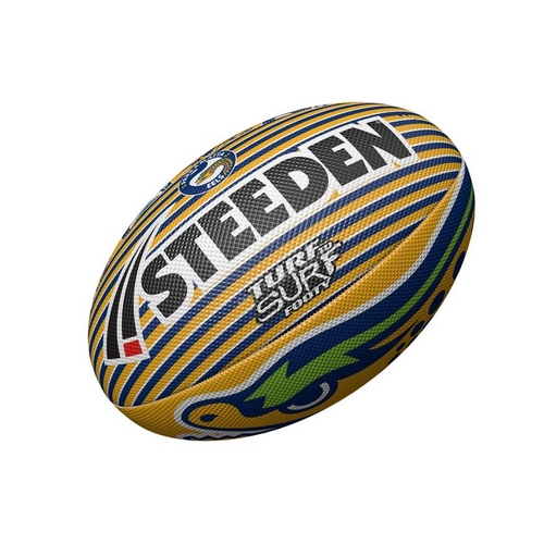 Parramatta Eels NRL Steeden Surf and Turf Rugby League Football Size 3! T6