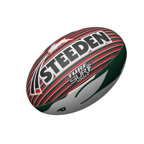 South Sydney Rabbitohs NRL Steeden Surf and Turf Rugby League Football Size 3! T6