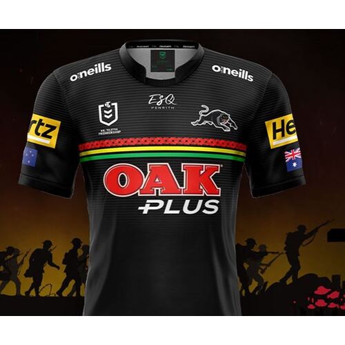 Penrith Panthers NRL 2021 O'Neills ANZAC Jersey Sizes S-7XL!