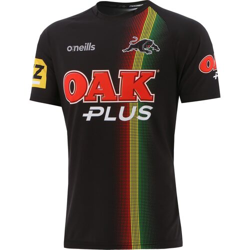 Penrith Panthers NRL 2021 O'Neills Training Tee T Shirt Black Sizes S-7XL!