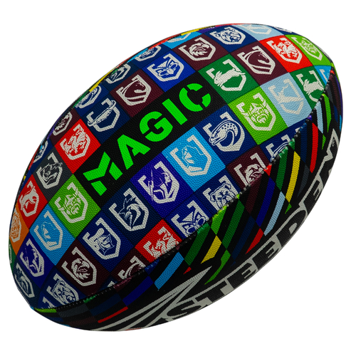 2026 Official Magic Round Replica NRL Steeden Rugby League Football Size 5!