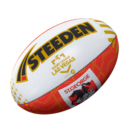 Dragons 2026 Official Las Vegas Team Ball NRL Steeden Football Size 5!