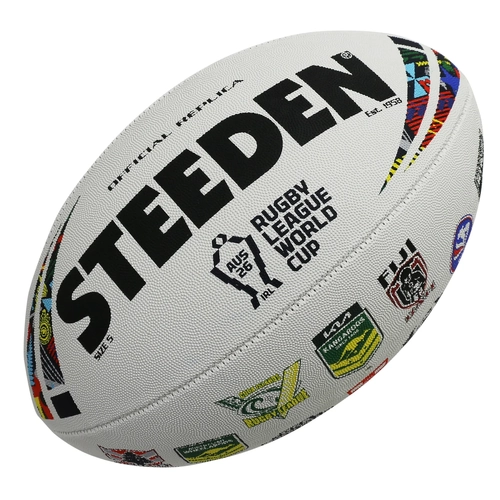 RLWC 2026 All Team Logo Supporter Steeden Football Size 5! Rugby League World Cup