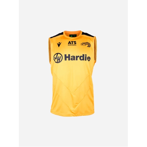 Parramatta Eels NRL 2025 Macron Players Yellow Training Singlet Sizes S-3XL!