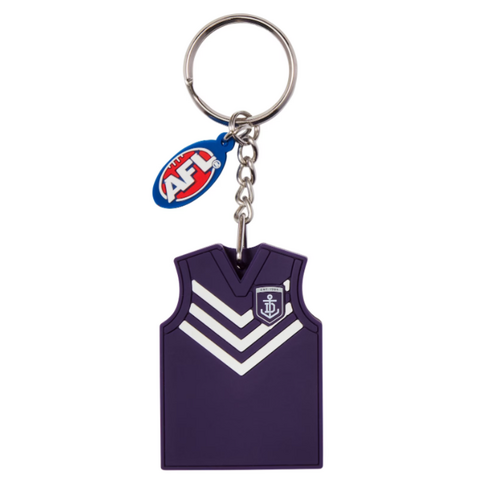Official Fremantle Dockers 3D AFL Team Guernsey Scented Keyring Keychain