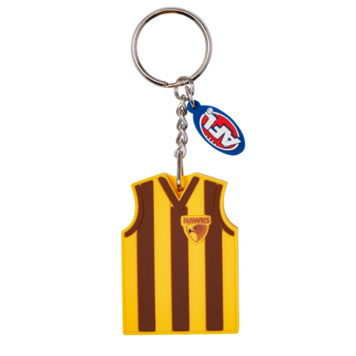 Official Hawthorn Hawks 3D AFL Team Guernsey Scented Keyring Keychain
