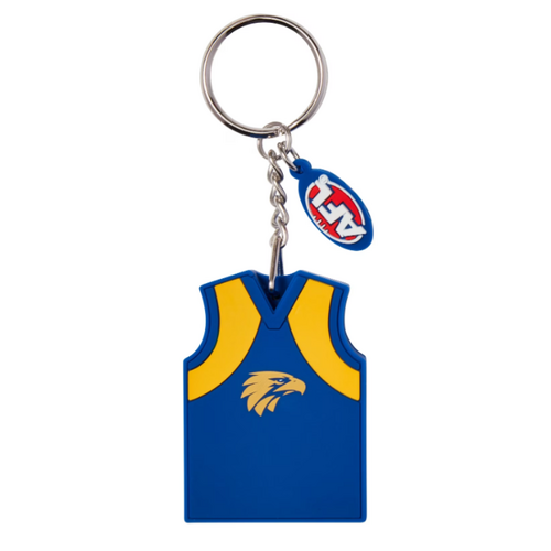 Official West Coast Eagles 3D AFL Team Guernsey Scented Keyring Keychain