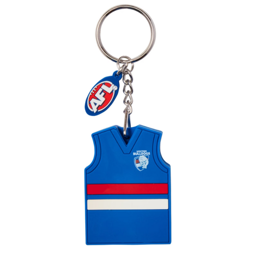 Official Western Bulldogs  3D AFL Team Guernsey Scented Keyring Keychain