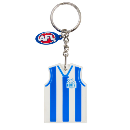 Official North Melbourne Kangaroos 3D AFL Team Guernsey Scented Keyring Keychain