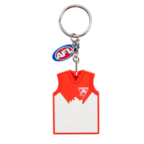 Official Sydney Swans 3D AFL Team Guernsey Scented Keyring Keychain