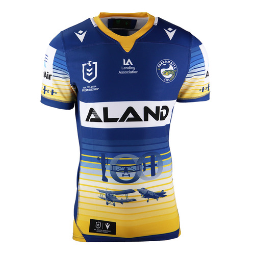 Parramatta Eels NRL 2021 Macron Anzac Jersey Kids Sizes 8-14! BNWT's [Size: Kids JS/ 7-8 years]