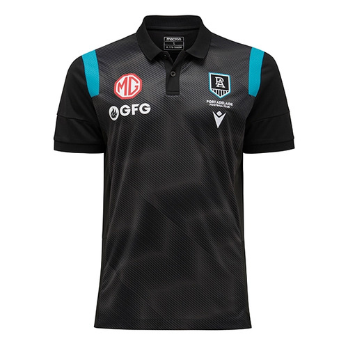 Details about   Port Adelaide Power Media Polo Shirt Sizes Small & 3XL Black AFL ISC In Stock 19 