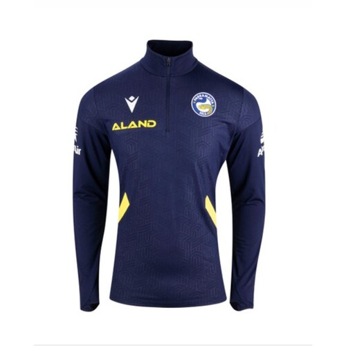 Parramatta Eels NRL 2023 Macron 1/4 Zip Training Top Shirt Sizes S-5XL!